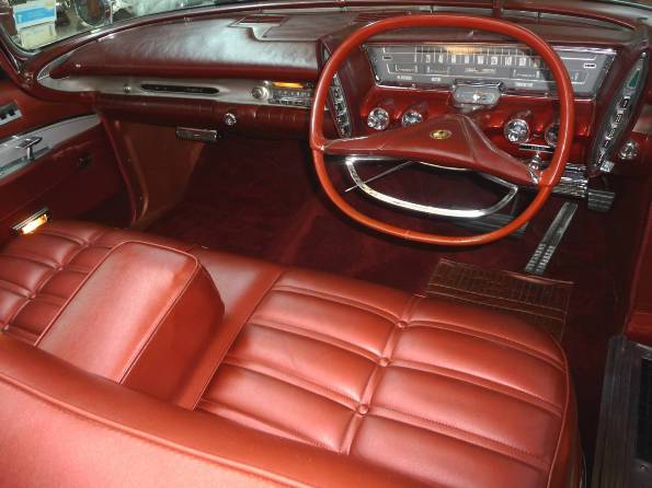 Luxurious interior of the 1963 Chrysler Imperial Crown Convertible 600 Luxurious interior of the 1963 Chrysler Imperial Crown Convertible 600