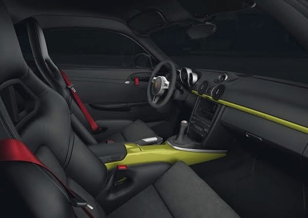 Porsche Cayman R Drivers Console Porsche Cayman R at 2010 Los Angeles Auto Show