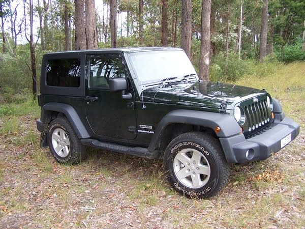 Jeep Wrangler Sport front three quarter