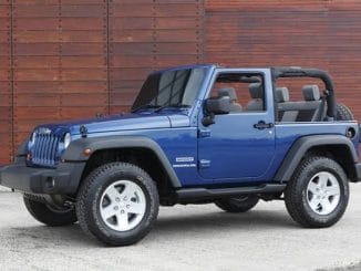 Jeep Wrangler Sport top down side