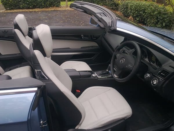 Mercedes Benz E 250 CGI Coupe Cabriolet front seats