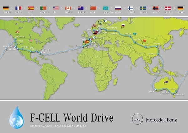 Mercedes-Benz F-CELL World Drive 125th anniversary