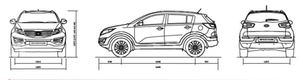 Kia Sportage Dimensions