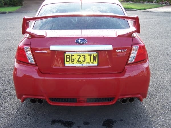 Subaru WRX STi Automatic 2011 external rear Subaru WRX STi Automatic 2011