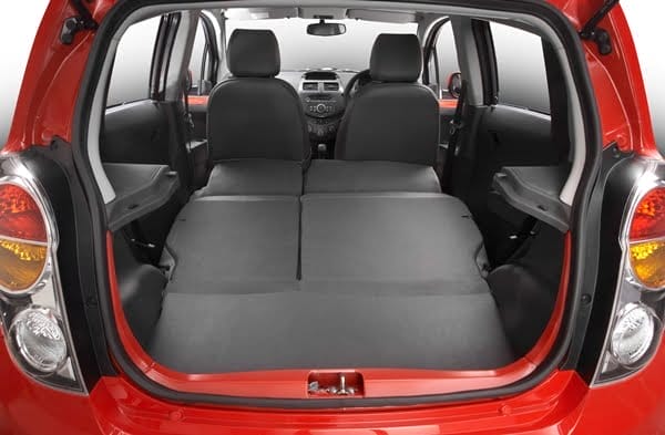 2011 Barina Spark CDX rear cabin view 