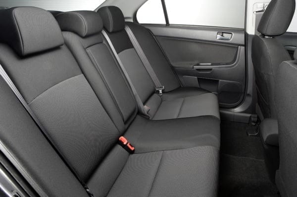 2011 Mitsubishi Lancer VRX Back Seats
