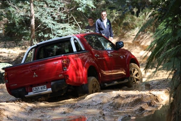 Mitsubishi Triton GLX-R 4WD Dual Cab Ute external rear