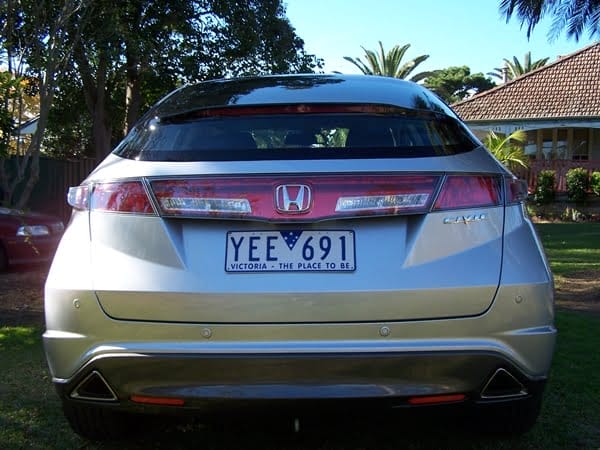 2011 Honda Civic SI Hatch external rear view