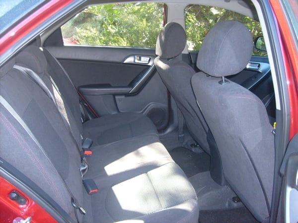 Kia Cerato Hatch Rear Seats