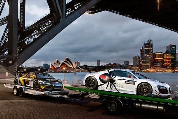 Audi R8 LMS race cars Bathurst 12 hour