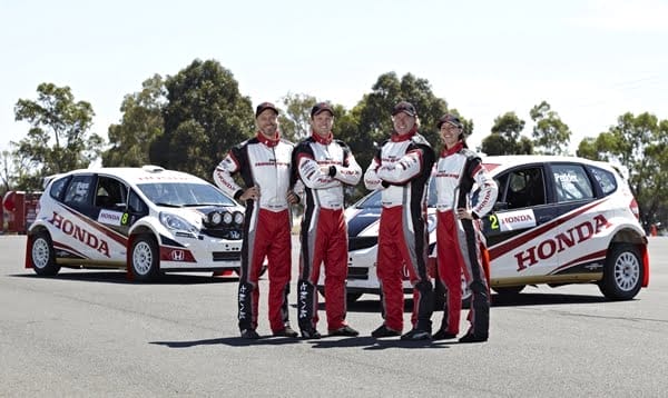 Evans_Motorsport team (left to right) Glen Weston, Eli Evans, Mark Pedder, Claire Ryan