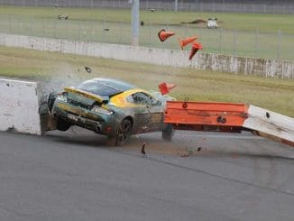 Aston Martin V8 Vantage Destroyed At Rally Calder