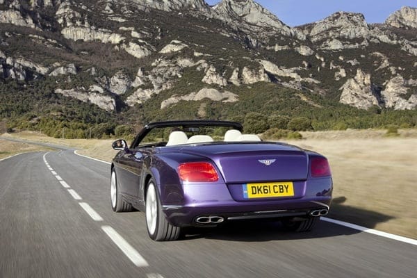 Bentley Continental GTC V8 convertible  rear view