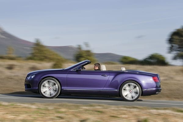 Bentley Continental GTC V8 convertible  side view