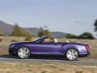 Bentley Continental GTC V8 convertible side view