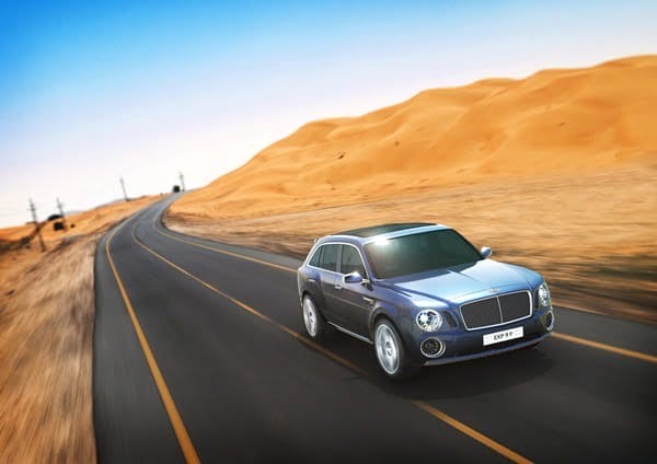 Bentley EXP 9 F AWD SUV Concept driving shot Bentley EXP 9 F AWD SUV Concept driving shot