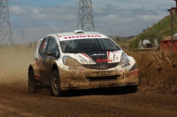 Eli Evans got the best out of his Honda to lead day one at Rally Calder in the 2WD Championship.