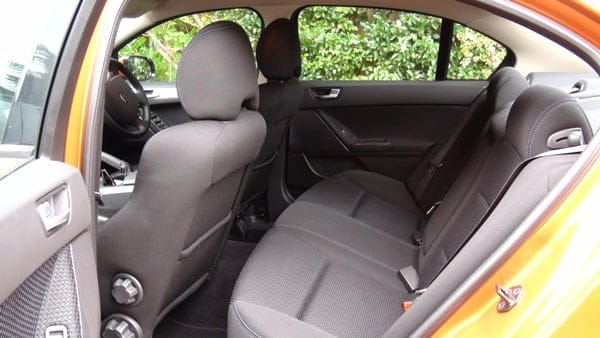 Ford Falcon XR6 2012 rear seats Ford Falcon XR6 2012 rear seats