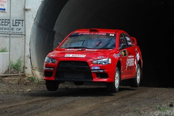 Tom Wilde will be competing in his "back yard" in his Pedders Suspension Mitsubishi Lancer Evo 10