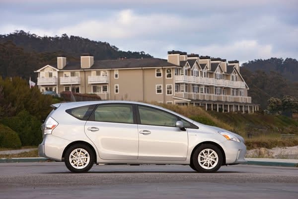 Toyota Australia will launch a seven-seat Prius v, fitted with an advanced lithium-ion battery pack. (Overseas model shown) 