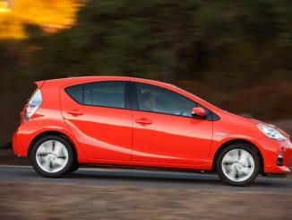 Toyota expects the new Prius c to be the most affordable hybrid car on the market. (Overseas model shown