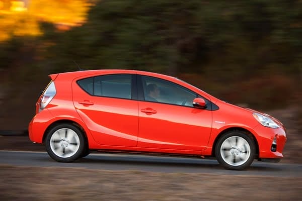 Toyota expects the new Prius c to be the most affordable hybrid car on the market. (Overseas model shown