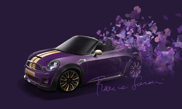 MINI Roadster designed by Franca Sozzani  Sketch