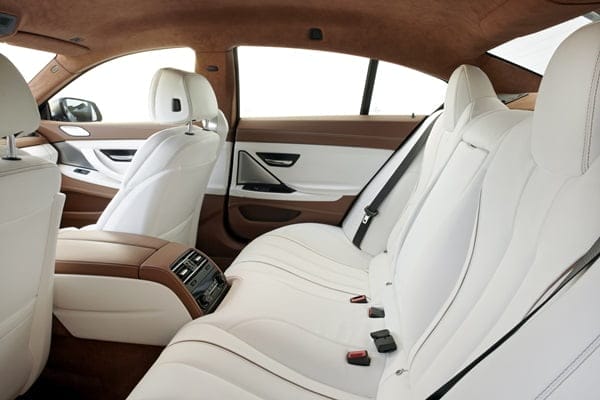 BMW 6 Series Gran Coupe rear seats individual