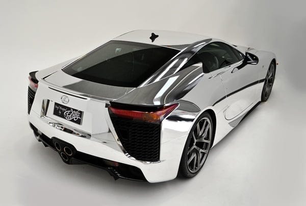 Lexus LFA wrapped in Chrome at MOTOREX