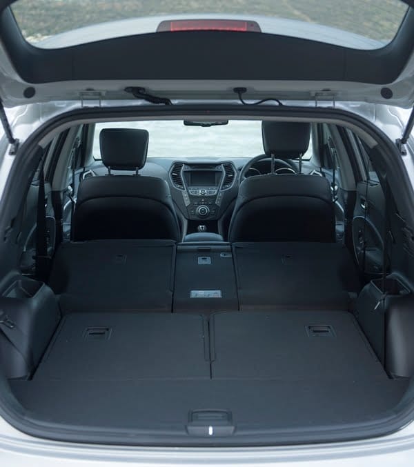 Hyundai Santa Fe Highlander Interior boot area