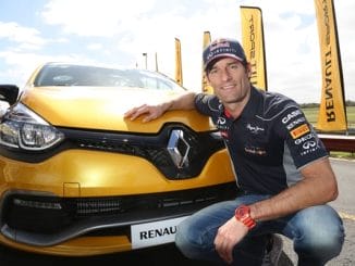 Australia F1 Mark Webber in Renault’s all-new Clio RS 200