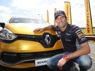 Australia F1 Mark Webber in Renault’s all-new Clio RS 200