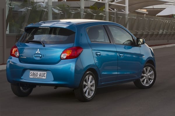 2013 Mitsubishi Mirage LS Cyber Blue