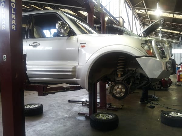 Project Pajero front suspension Project Pajero front suspension