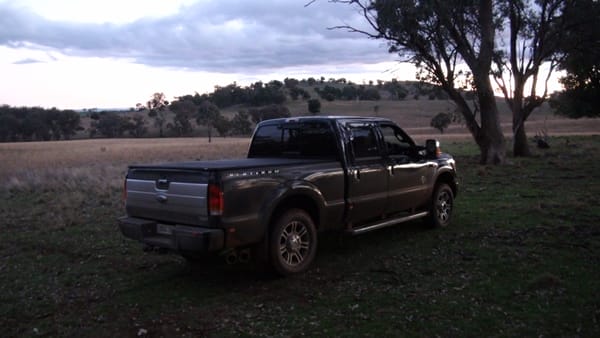 Ford F250 rear three quarters