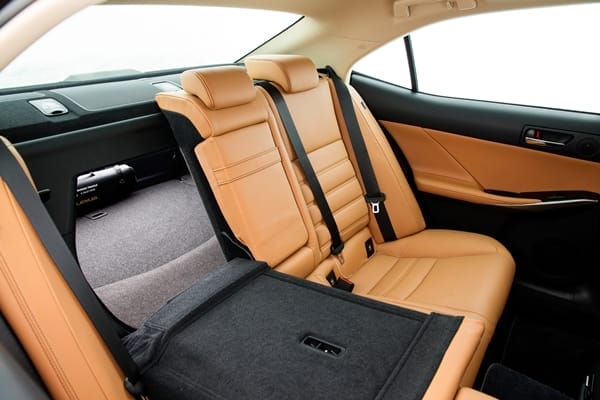 2013 Lexus IS 250 Sports Luxury rear seats 60/40 split