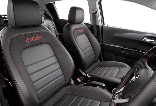 2014 Holden Barina RS Sport Hatch interior front seats