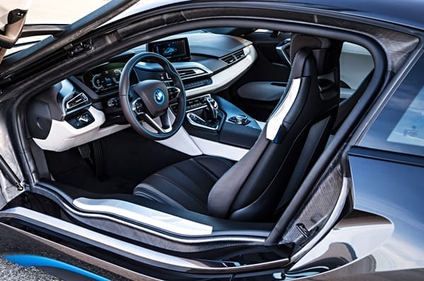 BMW i8 Plug in Hybrid Sports Car dash