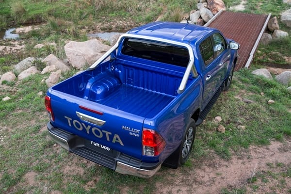 2015 reveal of Toyota HiLux (SR5 double cab pre-production model shown).