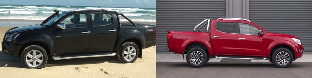 Isuzu D-Max LST VS Nissan Navara ST-X Comparison