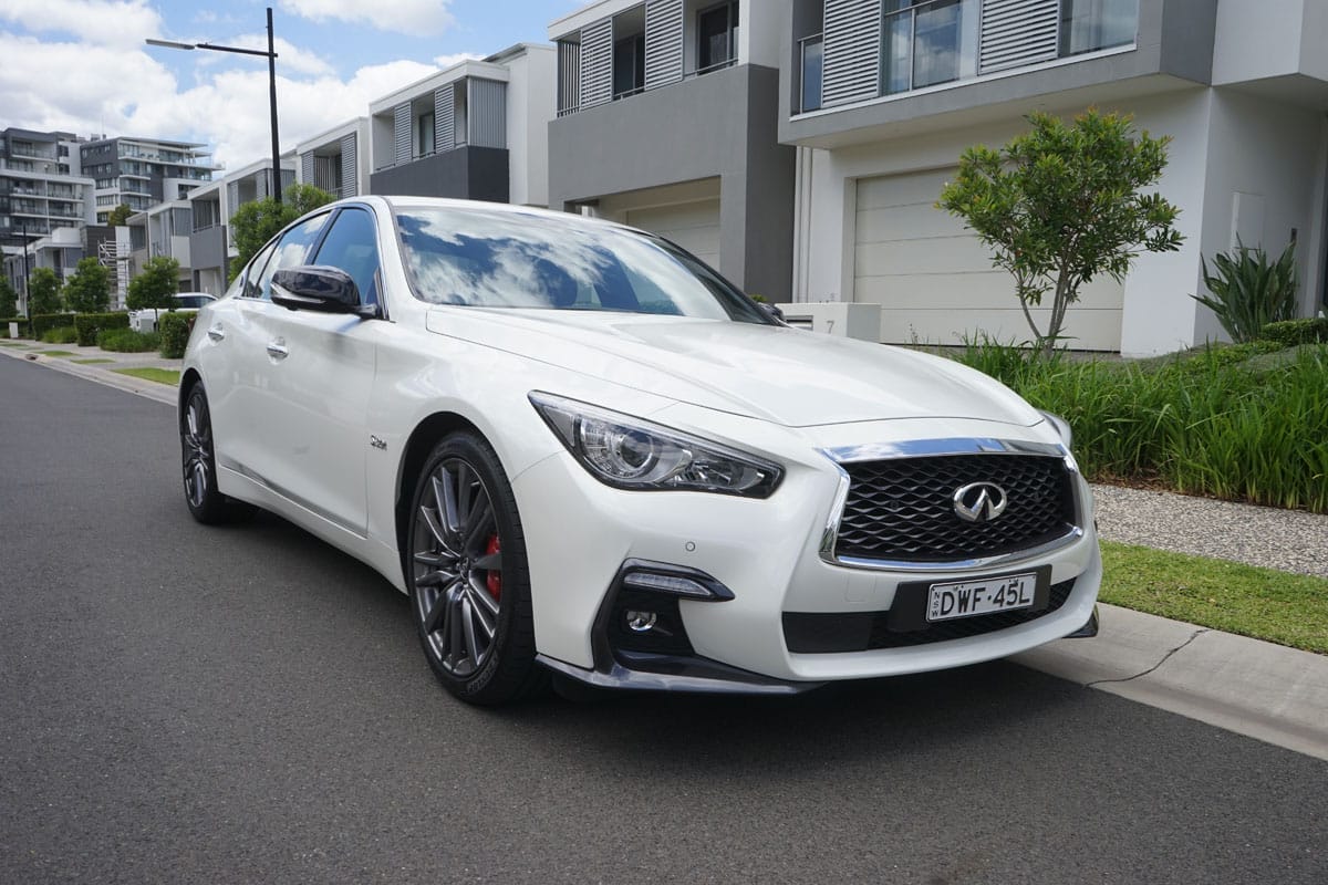 2018 Infiniti Q50 Red Sport front