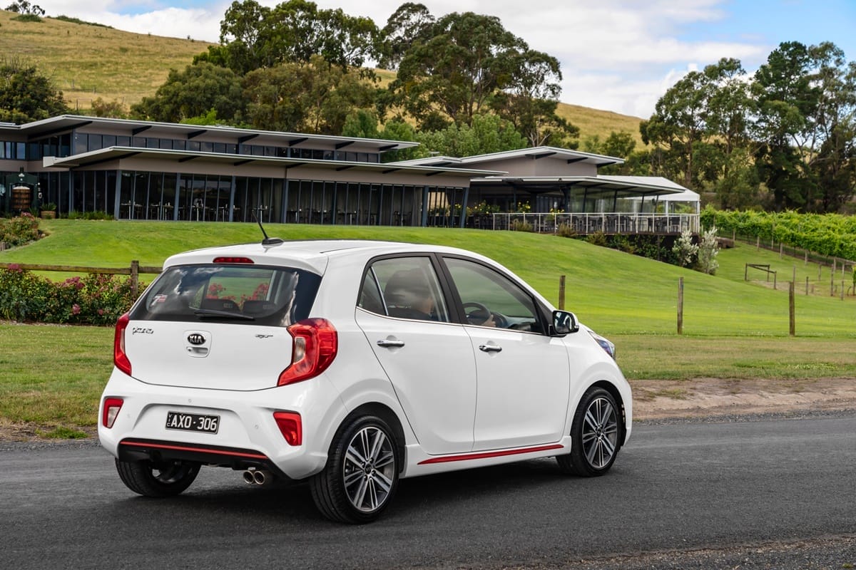 MY19 KIA PICANTO GT rear 3/4 static.