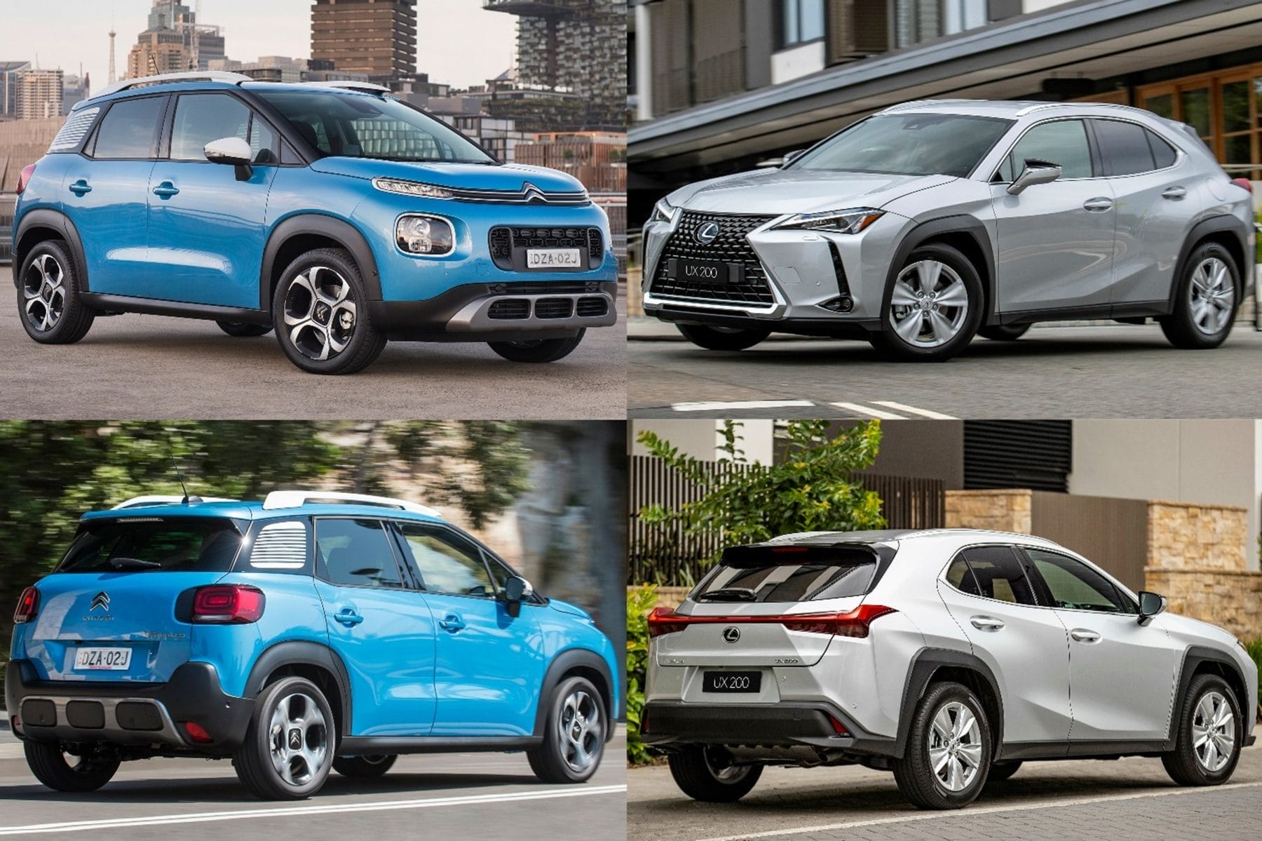 Citroen C3 Aircross and Lexus UX 1