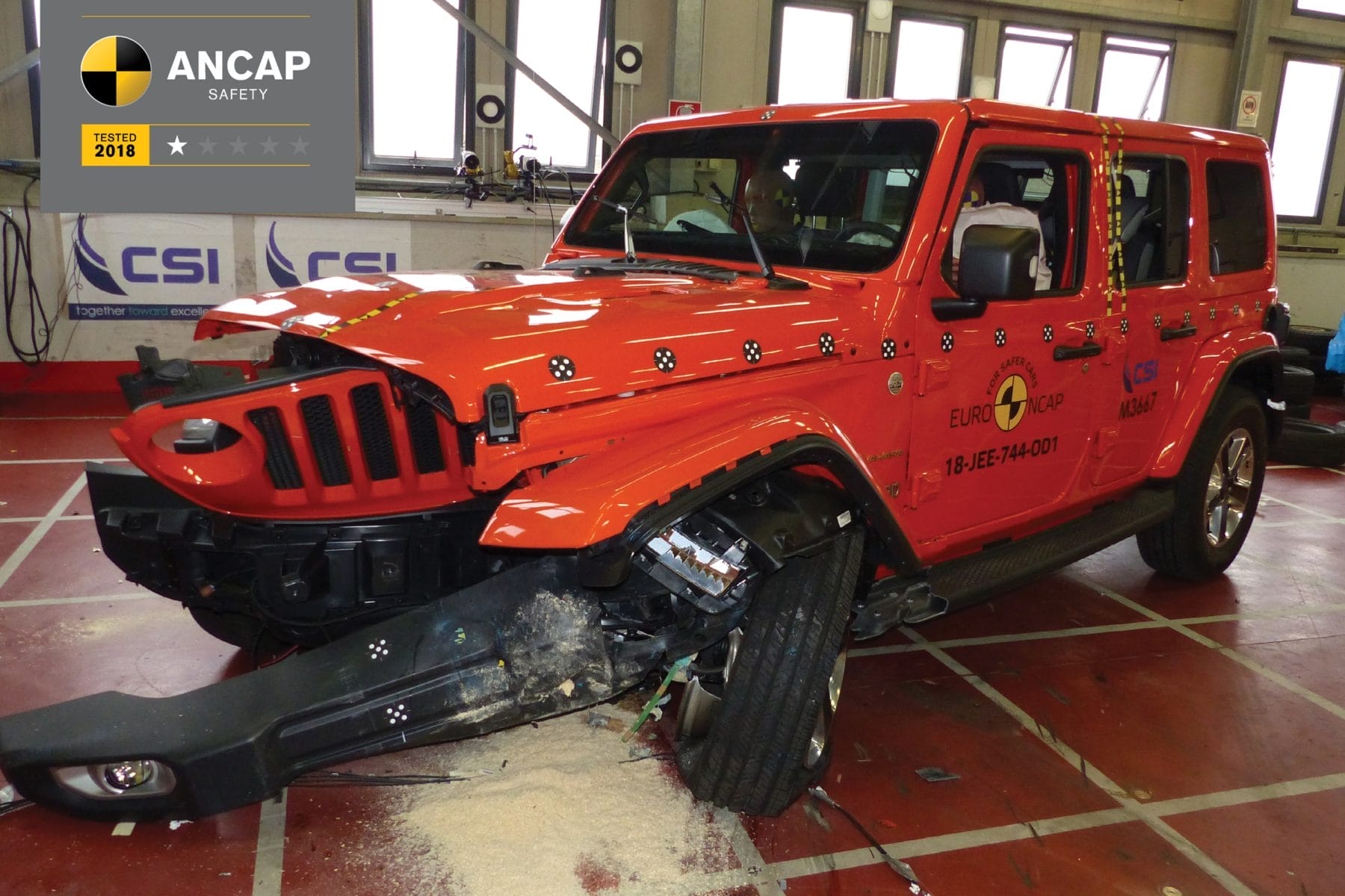 Jeep Wrangler one star ANCAP