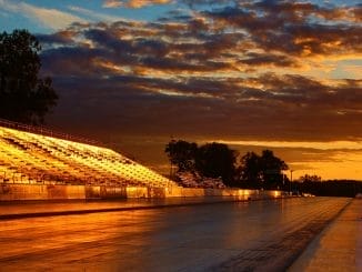 Supercars sunset
