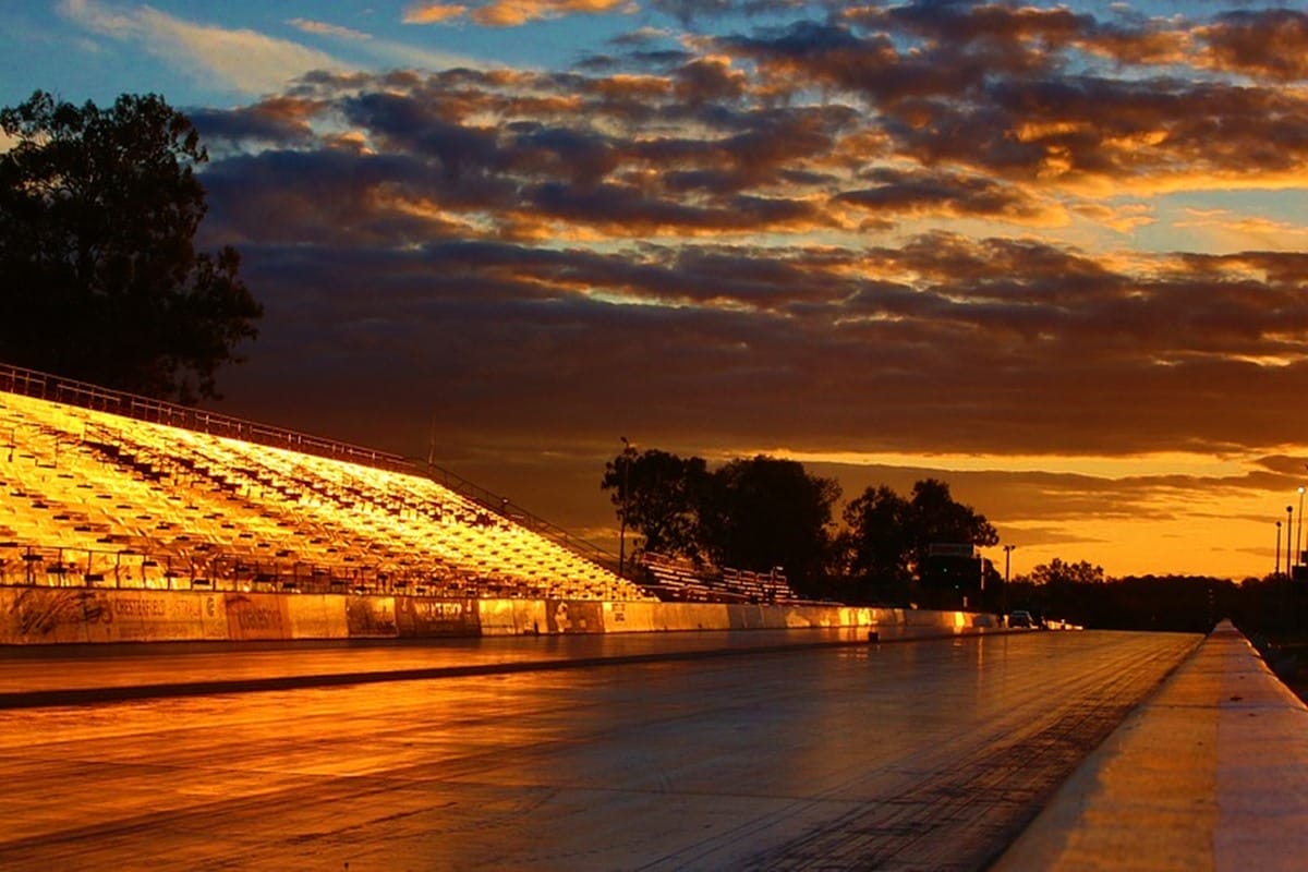 Supercars sunset