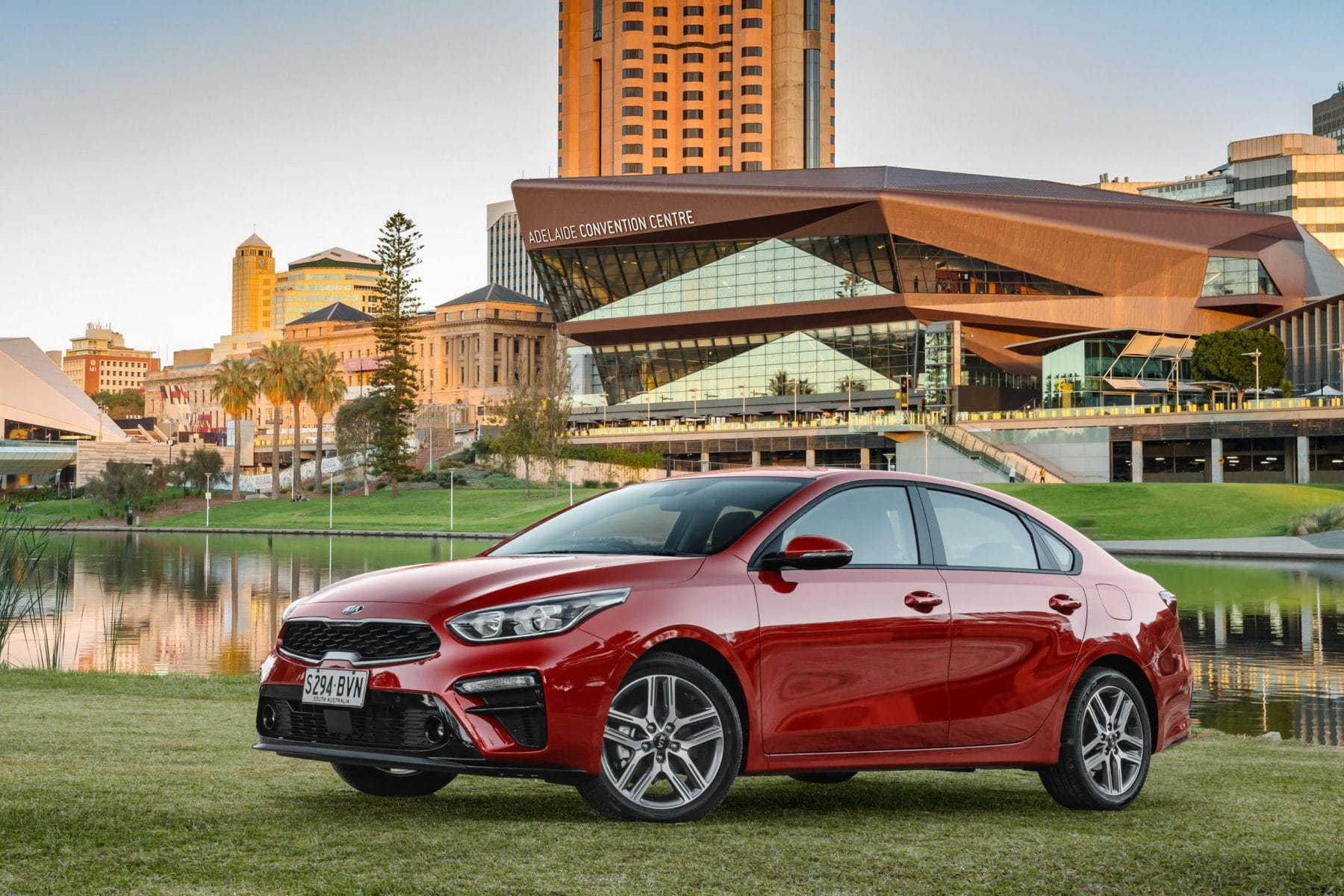 All New Kia Cerato Sedan Sport+. Front Still.