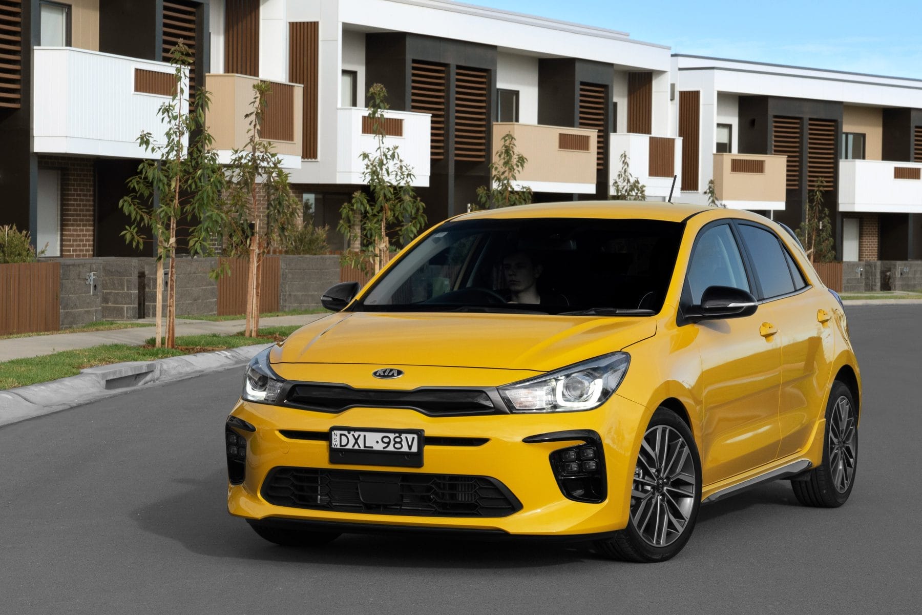 2019 Kia Rio GT exterior front 3/4.