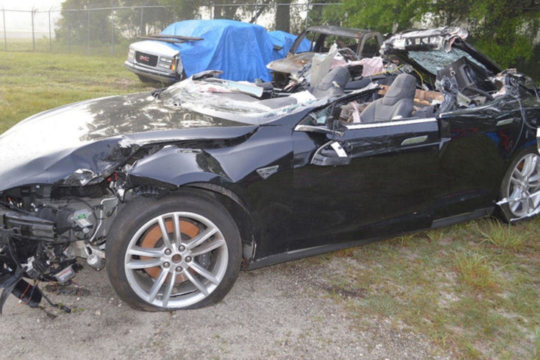 tesla crash