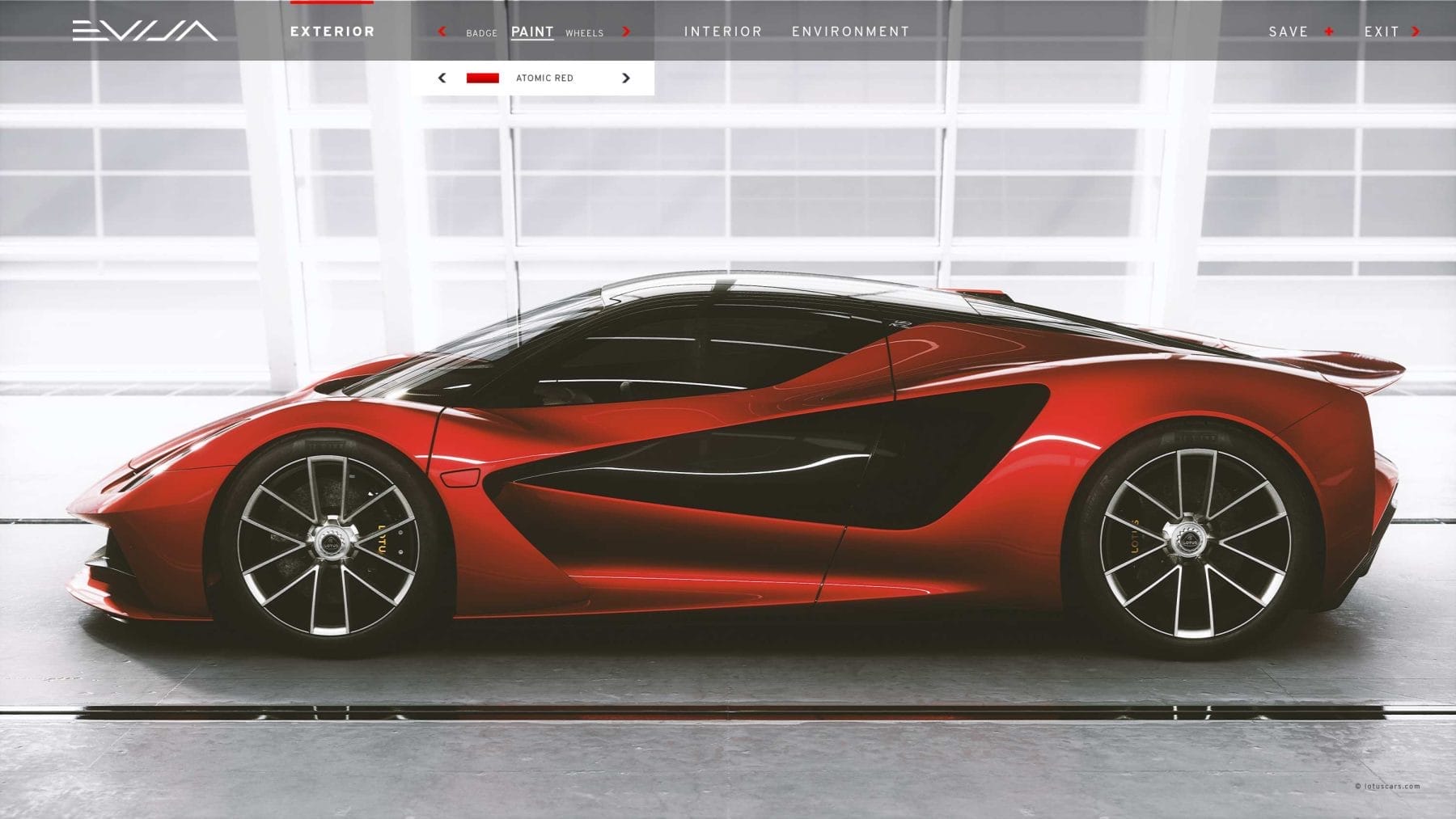 Lotus Evija Configurator 1